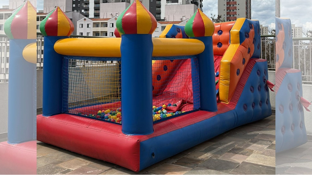 Tobogã com Piscina de Bolinhas para Festas